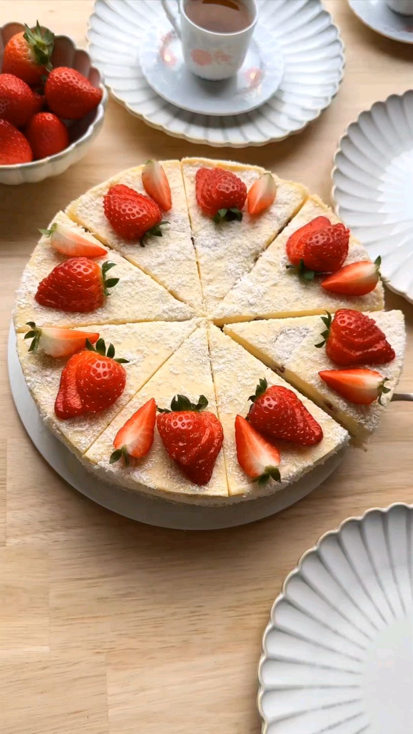 白巧克力草莓派(不烤)