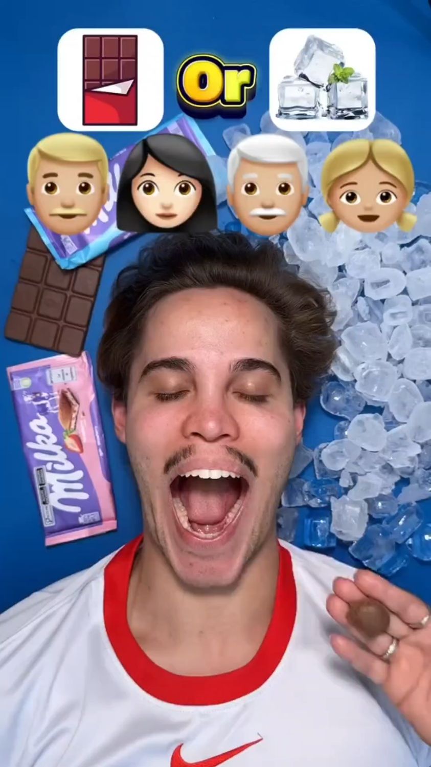 吃冰块挑战开始了