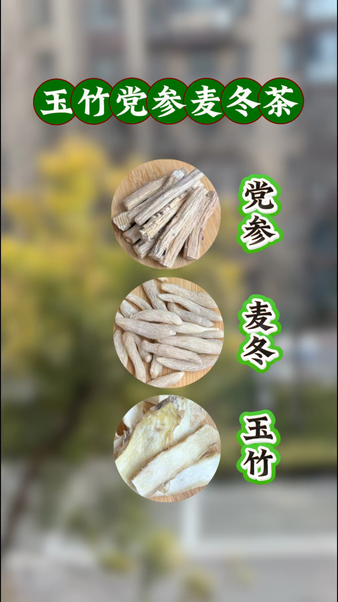 玉竹麦冬党参茶,你喝过吗?