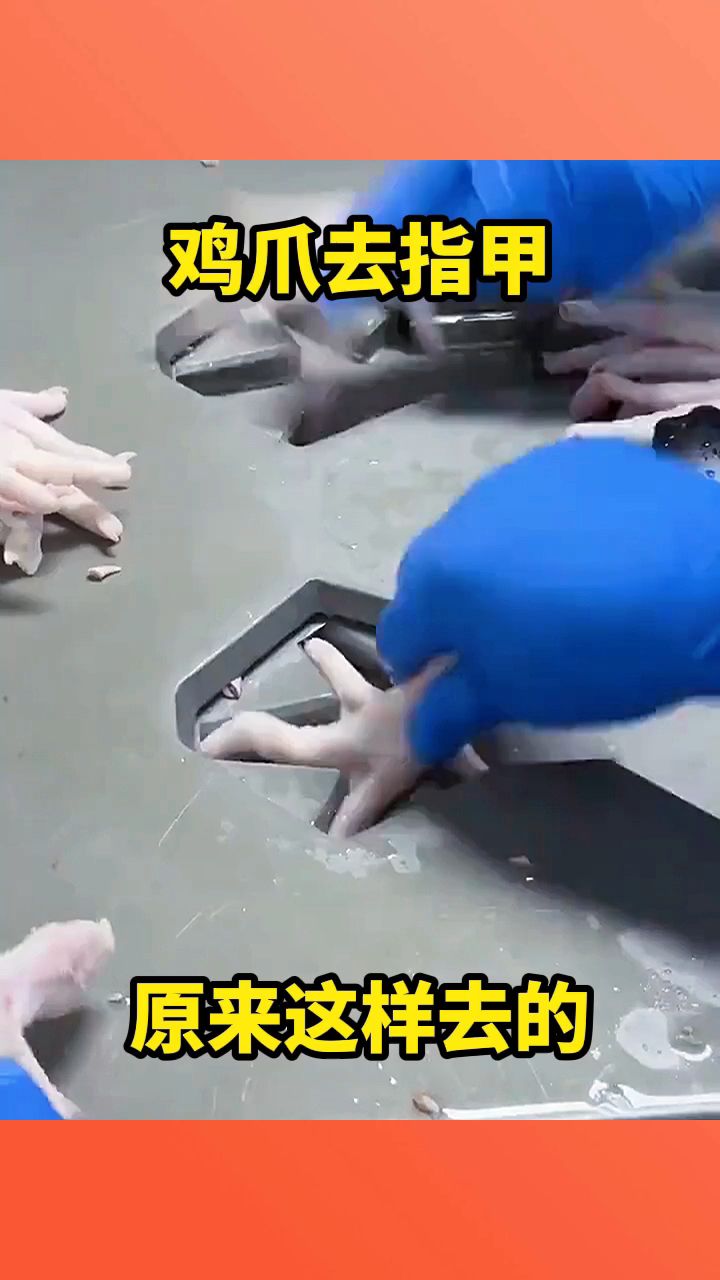 鸡爪去指甲,原来这样去的!