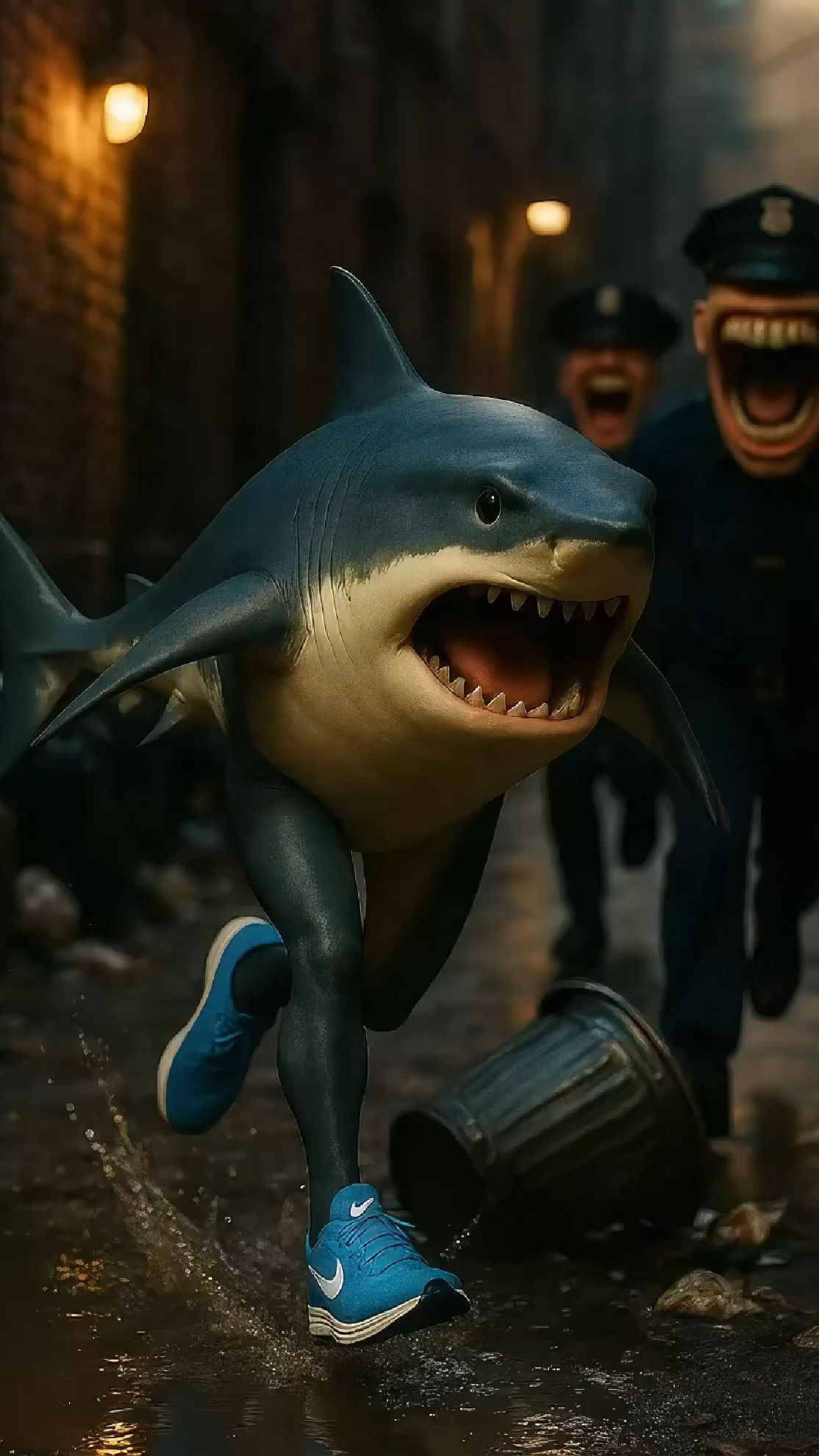 美国山海经之鲨鱼耐克鞋