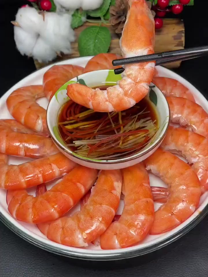大虾这样煮虾肉Q弹，！