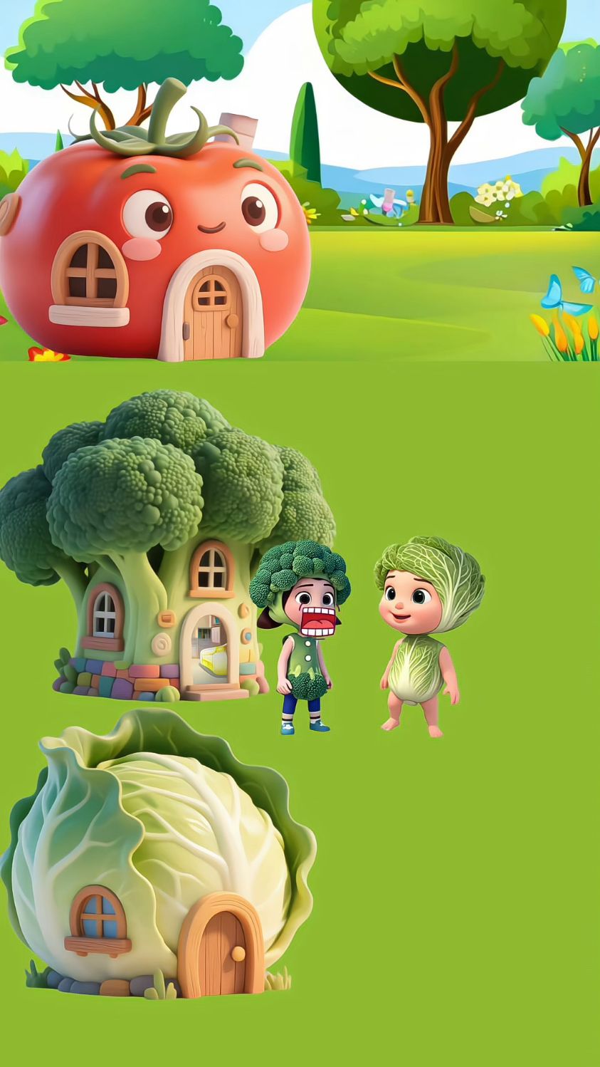 蔬菜宝宝们的小房子