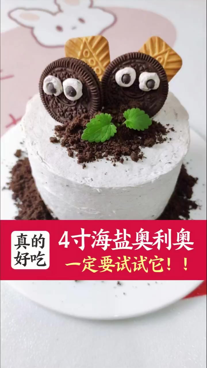姐妹们一定要试试海盐奥利奥咸奶油蛋糕，真的超好吃！