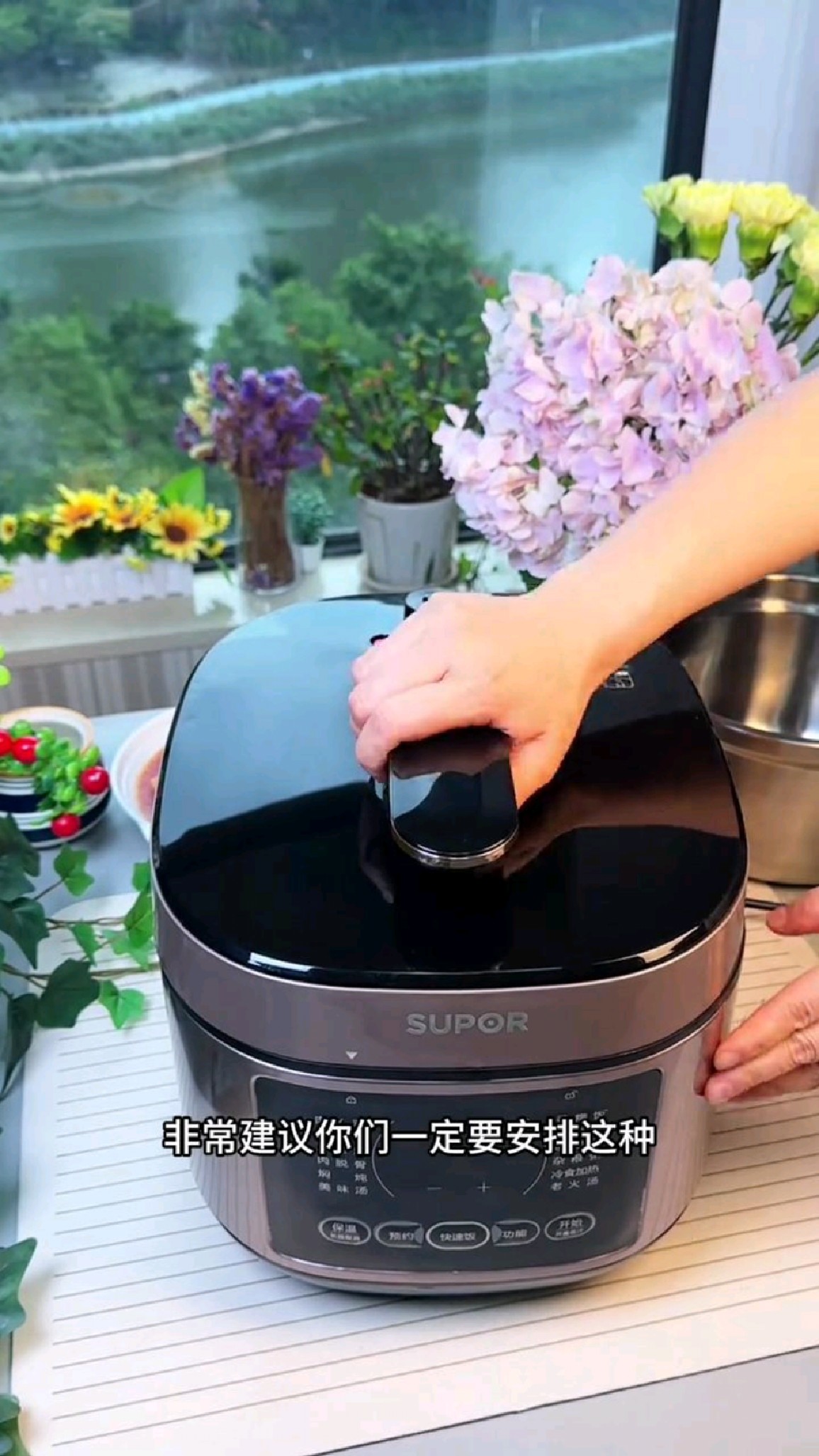 苏泊尔电压力锅5L陶晶不锈钢双胆能煮饭炖肉煲汤多功能电压力锅
