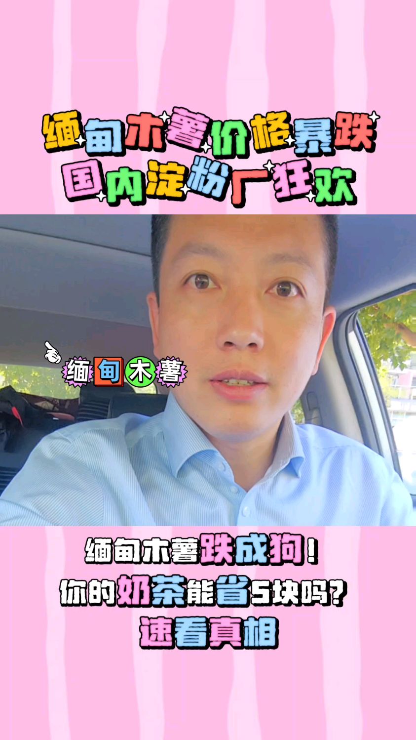 缅甸木薯跌成狗!你的奶茶能省5块吗?速看真相!#财经 #缅甸