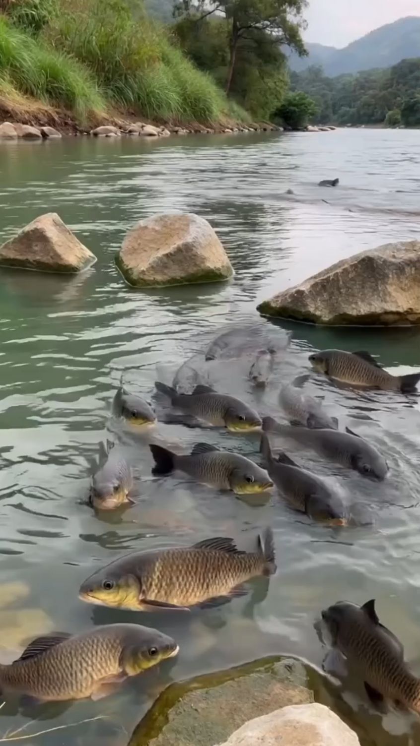 山水有相逢,鱼来好运到!