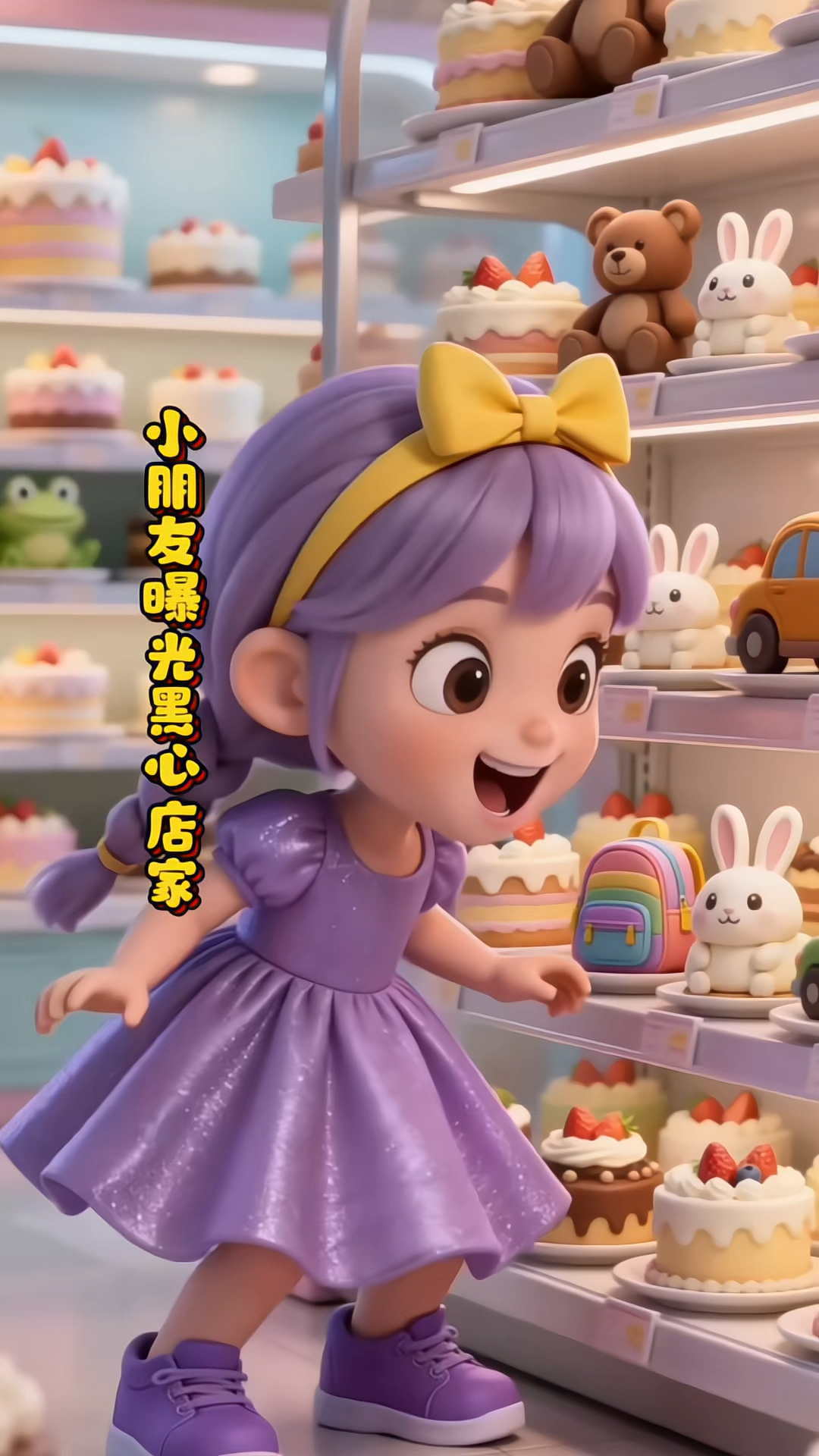 众人疯抢网红蛋糕，小女孩发现老鼠当场揭穿！
