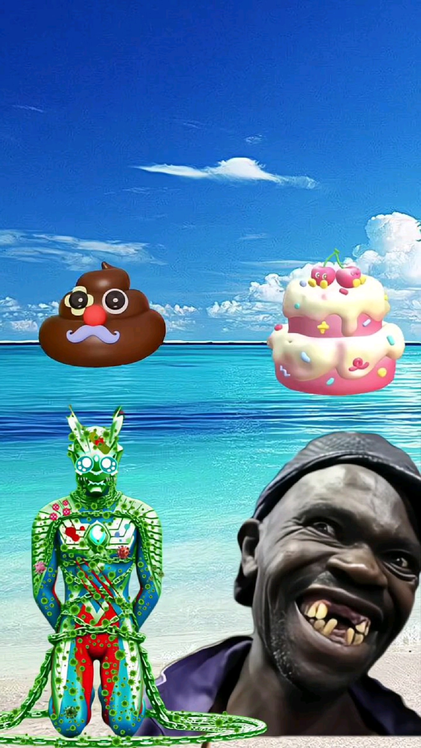 把奥利给和小蛋糕送给小赛罗和小黑人!