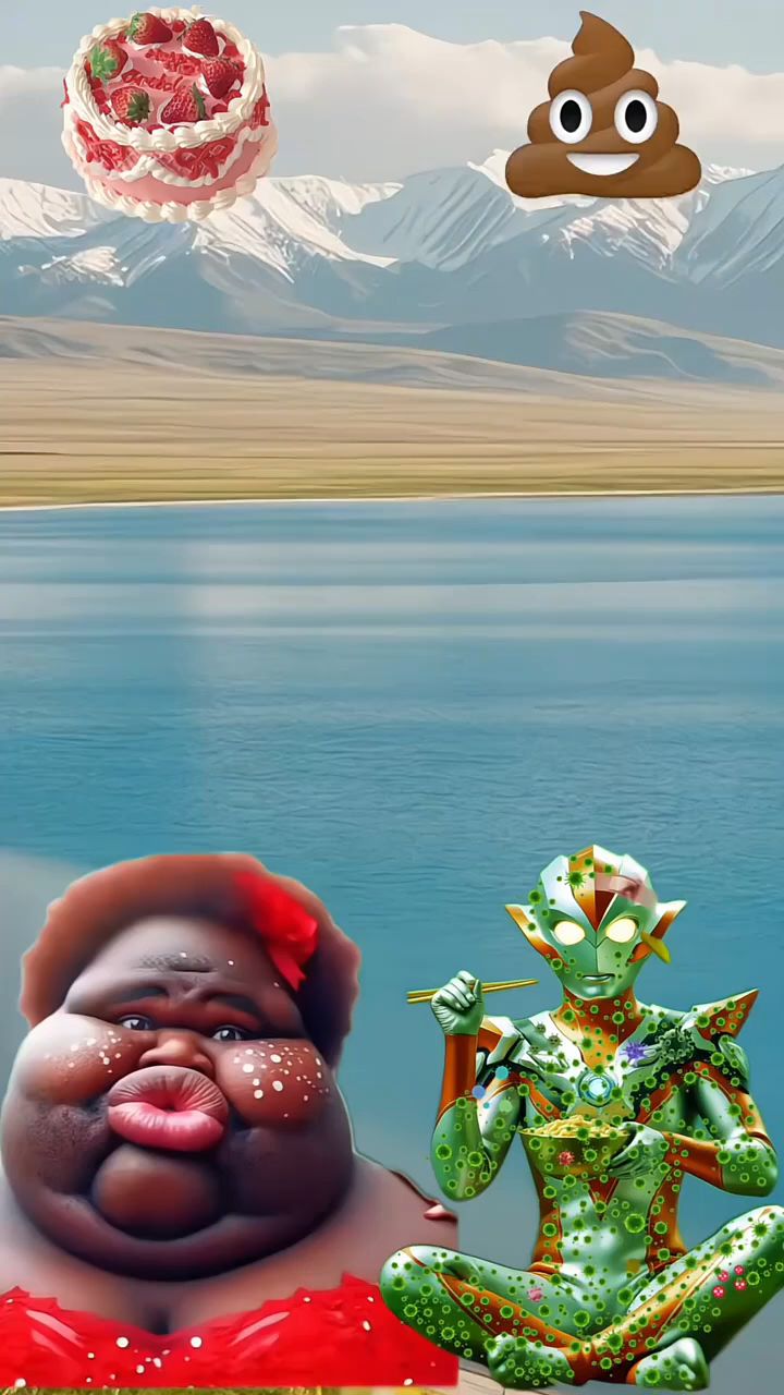 把小蛋糕和奥利给送给奥特曼!