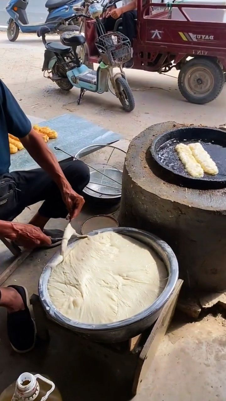 制作老式油条的方法