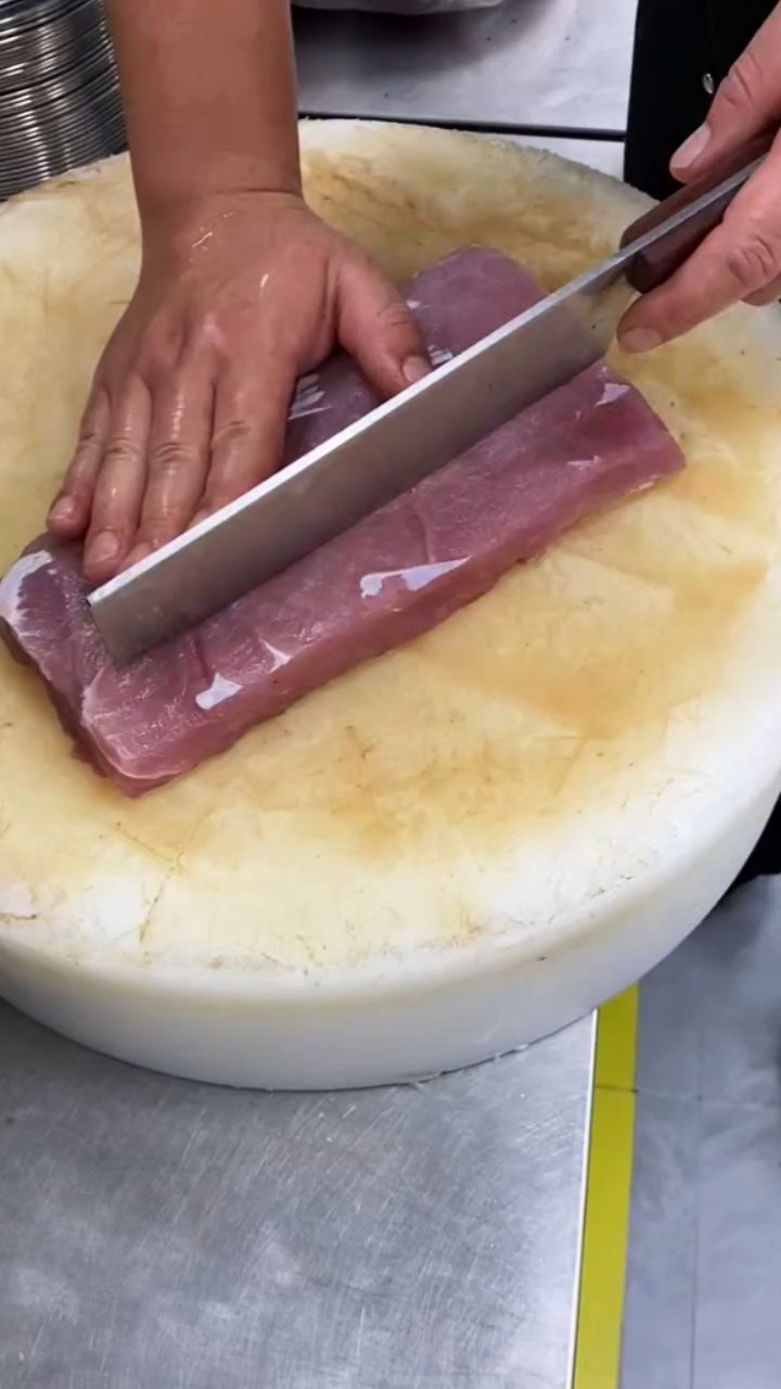 快速改刀肉片的方法