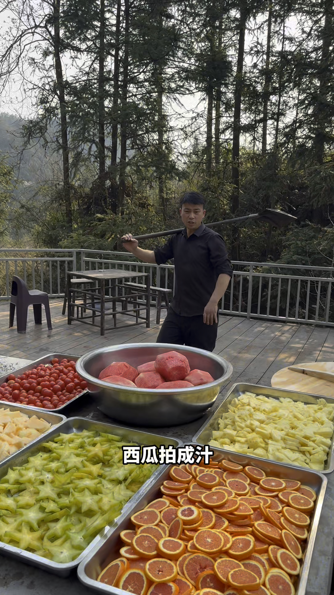 做水果拼盘,享油菜花田,摇一摇农家花蜜,生活舒心惬意