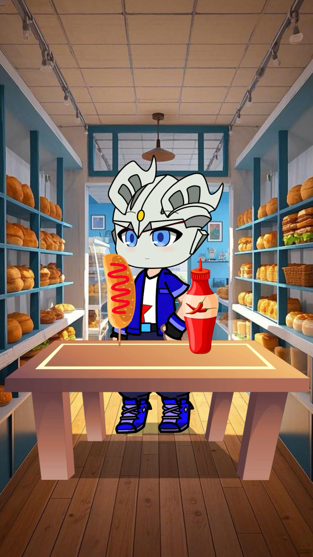 不同性格吃热狗面包