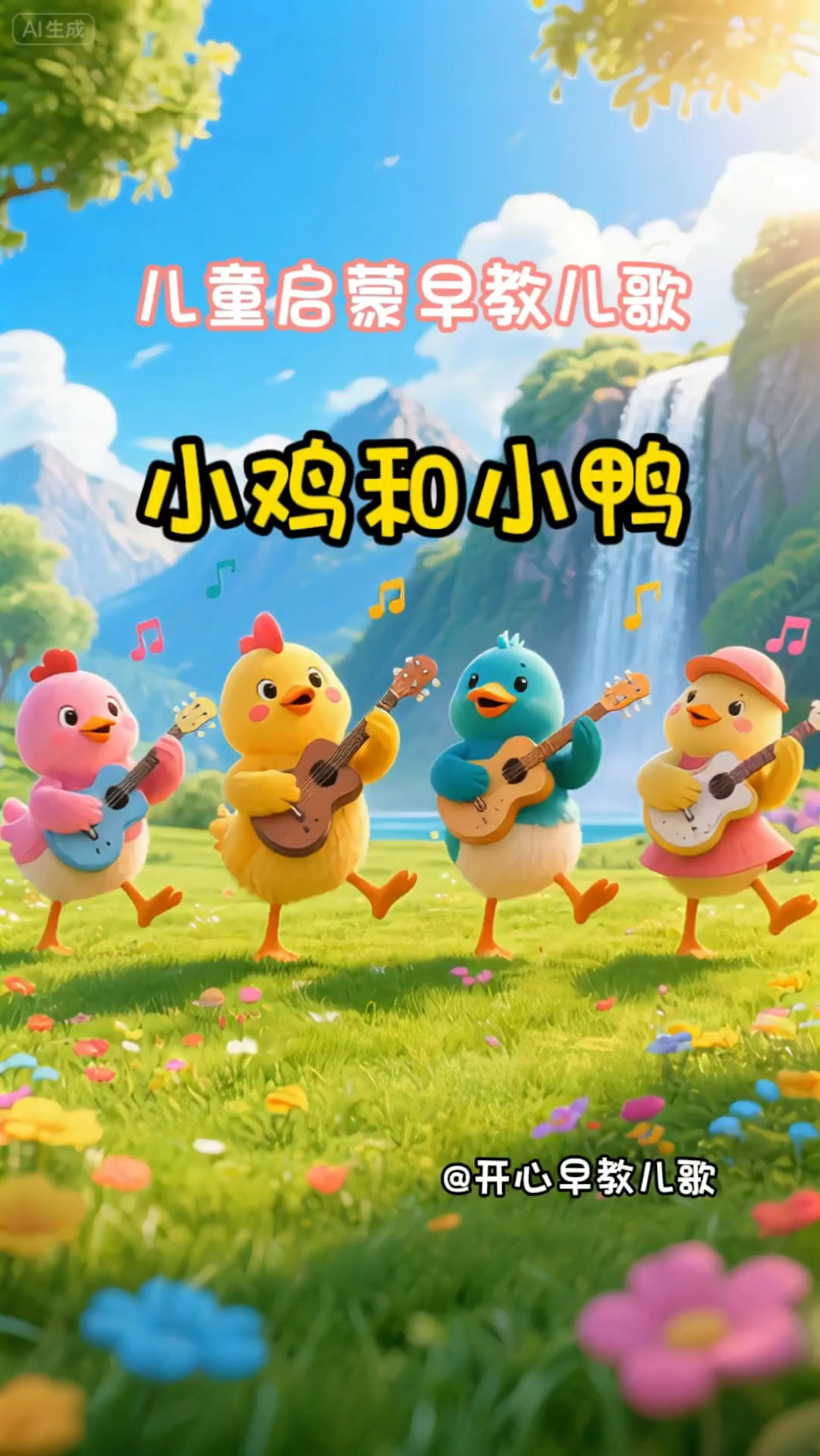 儿童启蒙早教儿歌-小鸡和小鸭