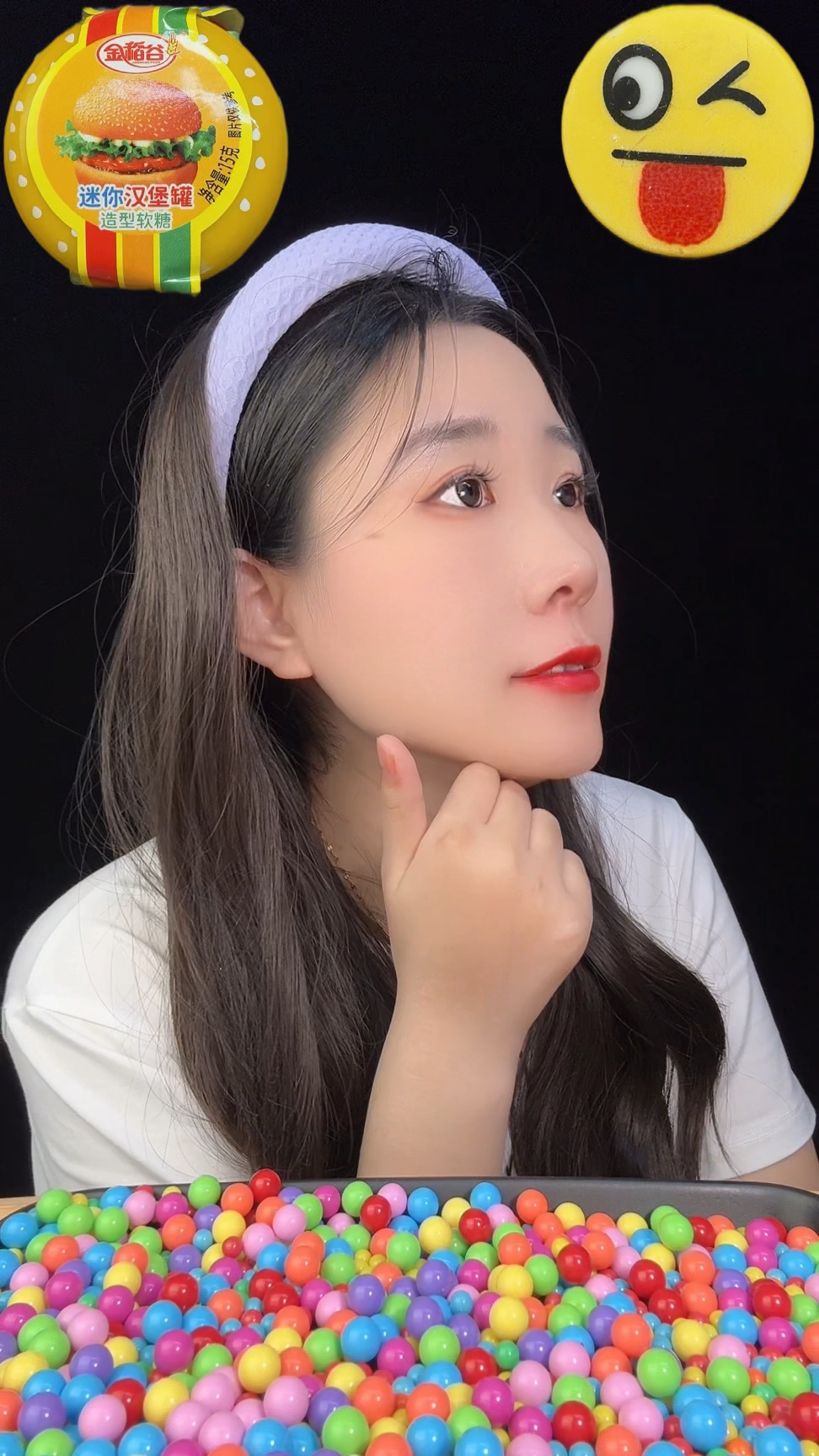 表情包巧克力汉堡糖