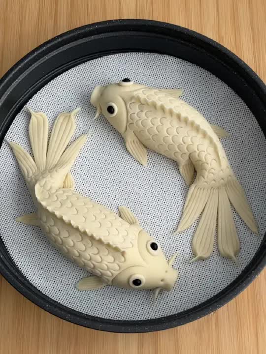 教大家做年年有鱼馒头,花式馒头做法谁能拒绝各种面食