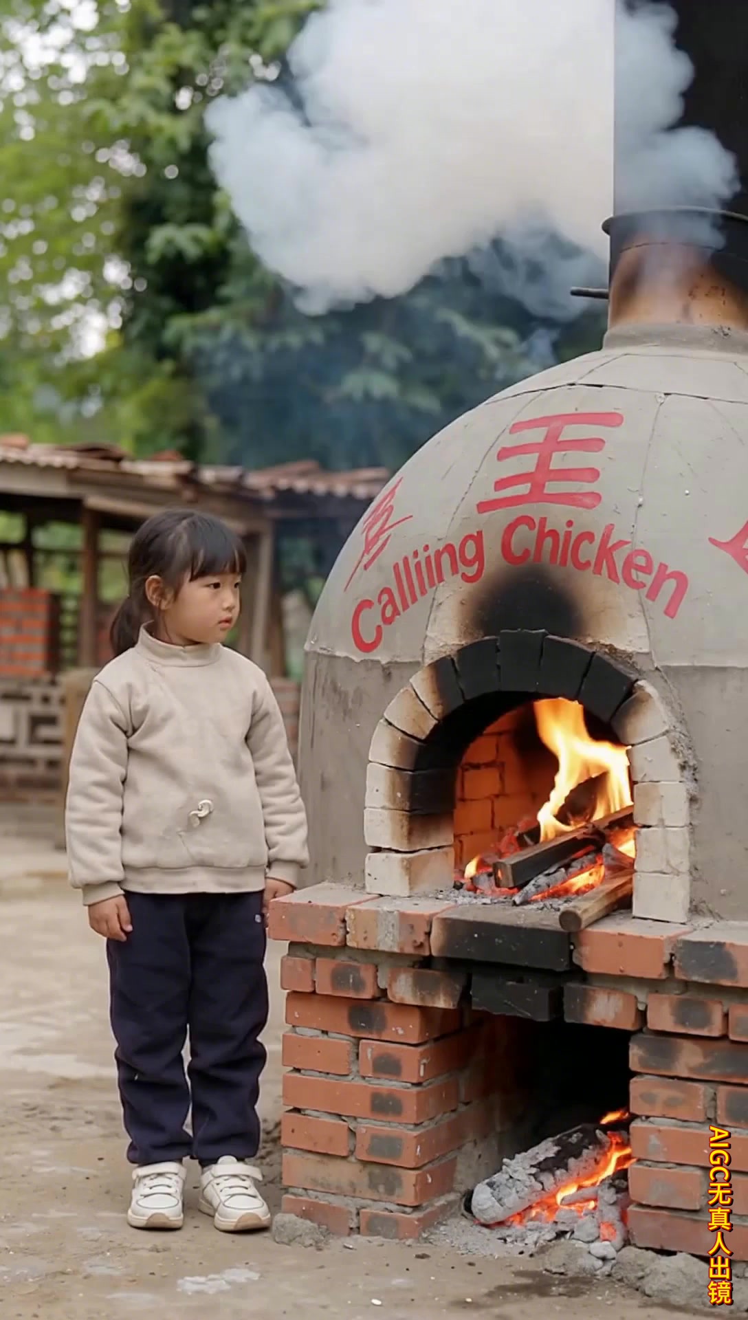 农村土窑烤叫花鸡,土鸡满地跑,这才是向往的生活!