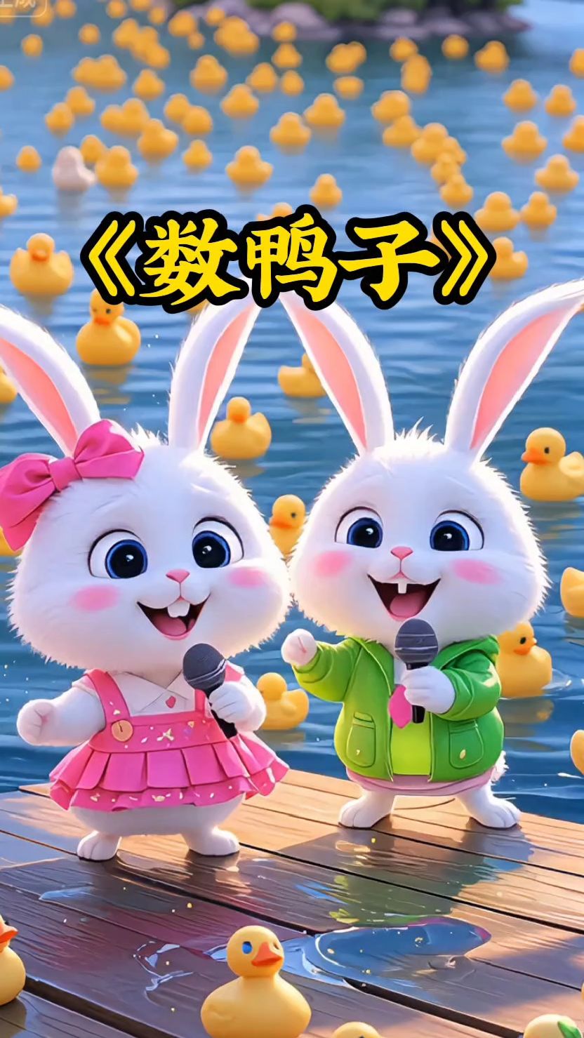 门前大桥下游过一群鸭