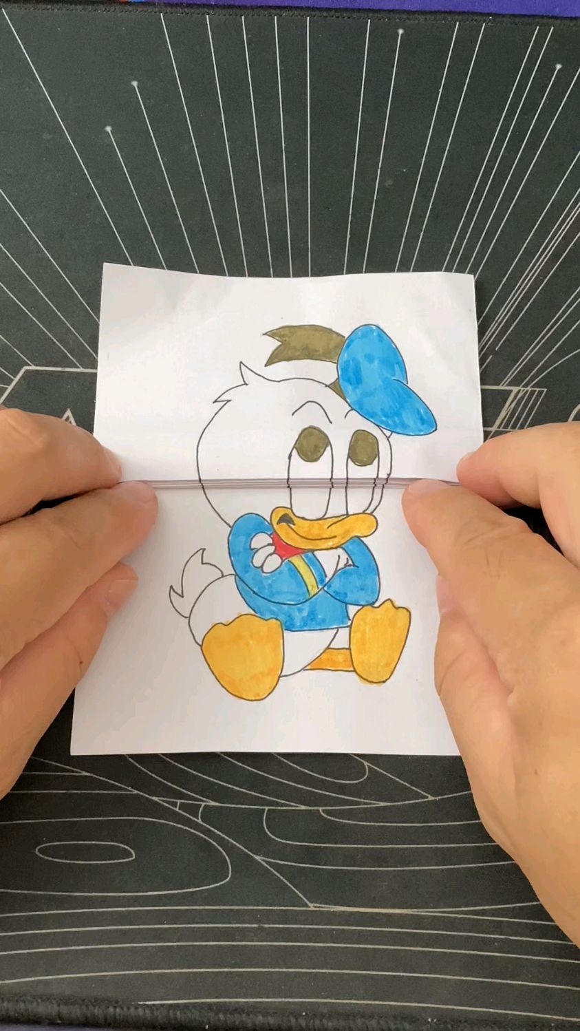 唐小鸭在生长 #折纸 #卡通画 #水彩画 #唐小鸭