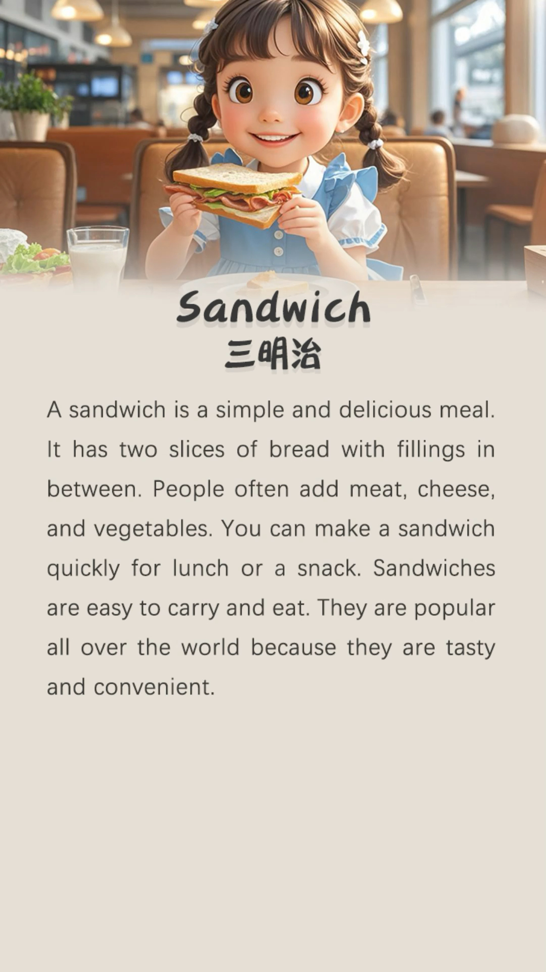 坚持英语听读100天-三明治《Sandwich》