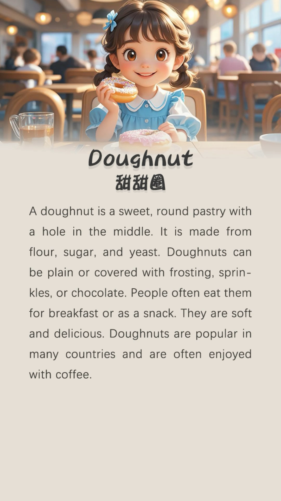 坚持英语听读100天-甜甜圈《Doughnut》