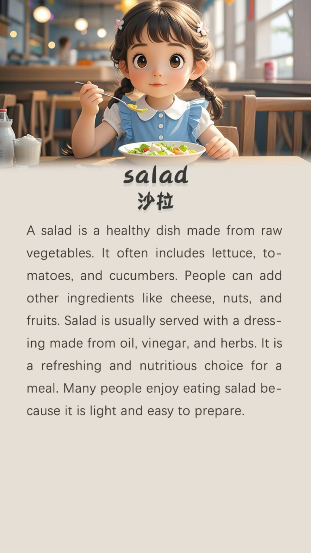 坚持英语听读100天-沙拉《Salad》
