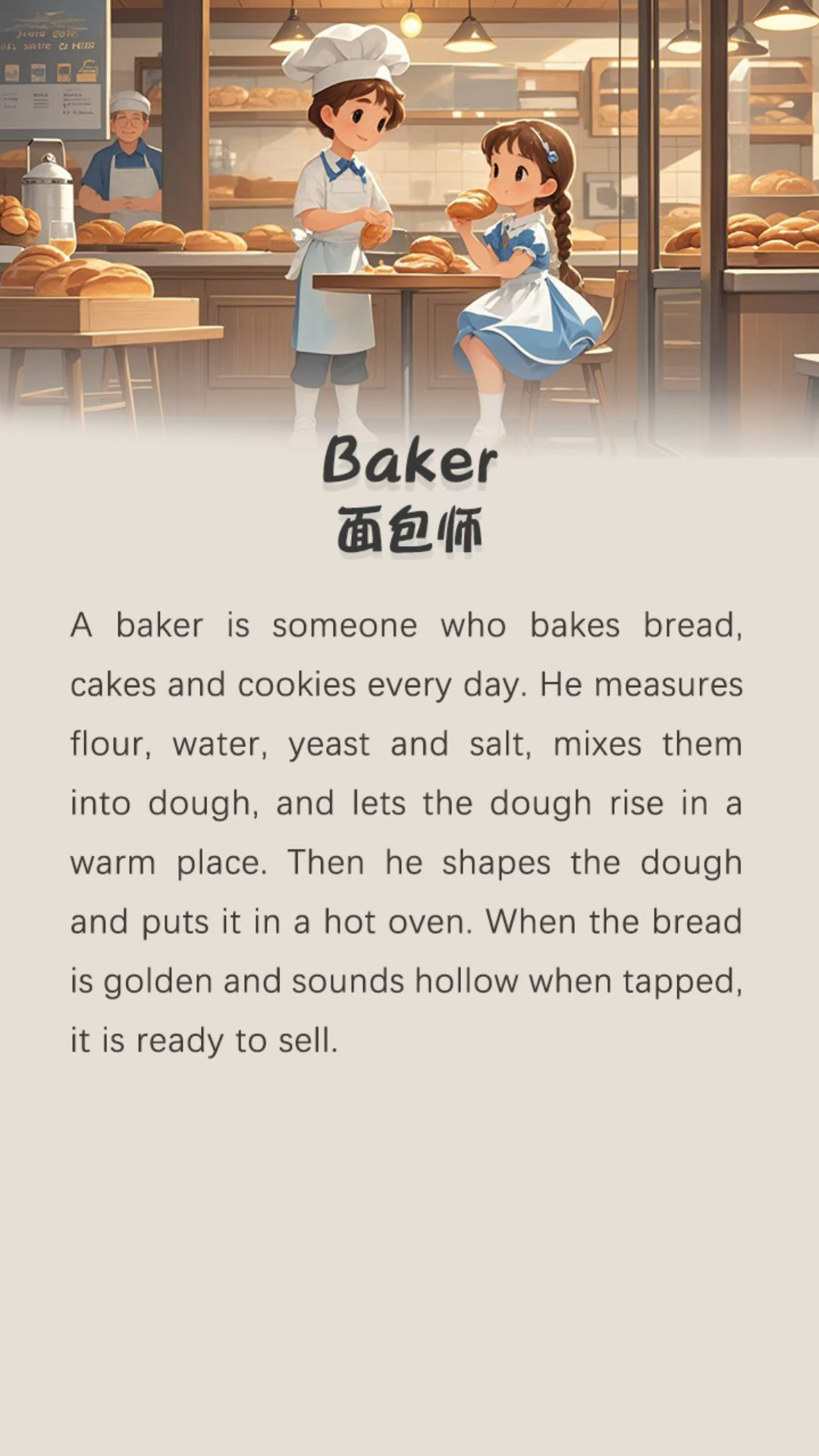 坚持英语听读100天-面包师《Baker》