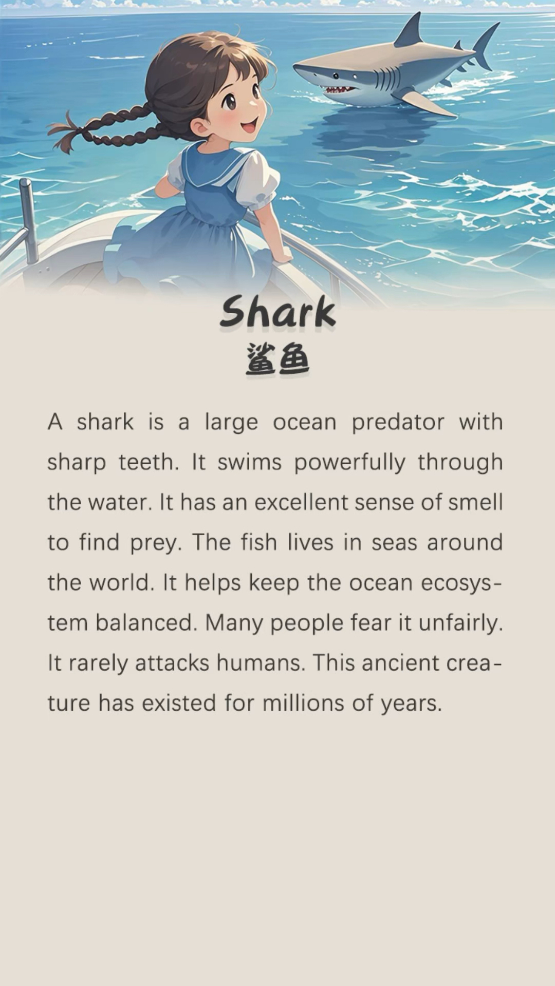坚持英语听读100天-鲨鱼《Shark》