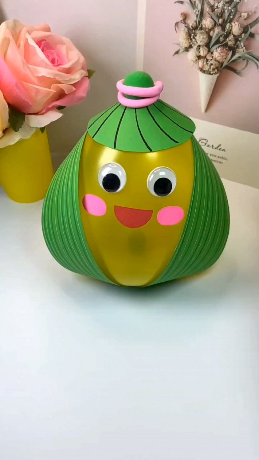 用气球做一个不倒翁,做做手工,治愈坏心情