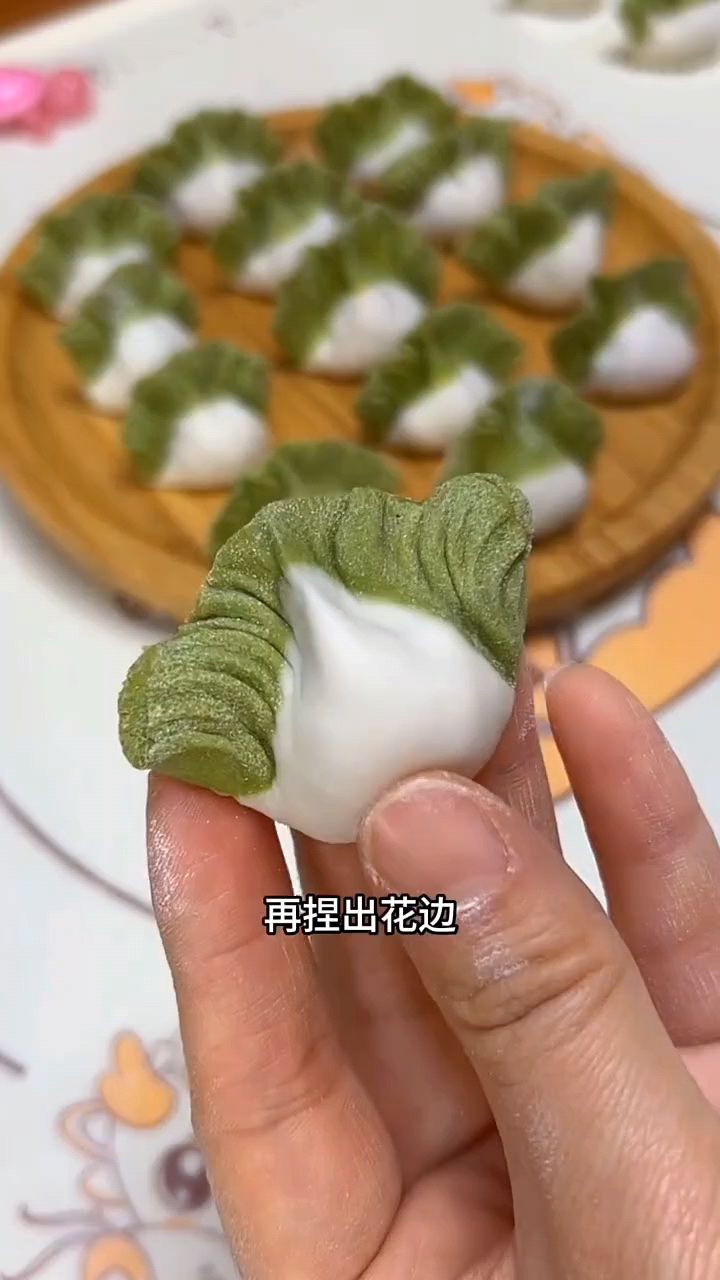 白菜饺子子的包法