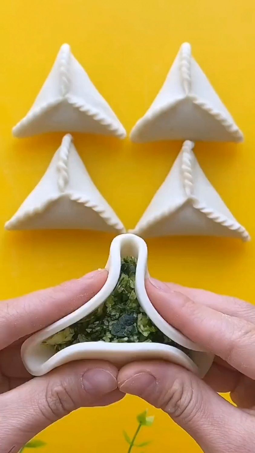 新花样饺子慢动作手法教程,简单易学,好看又好吃,也可以包甜品