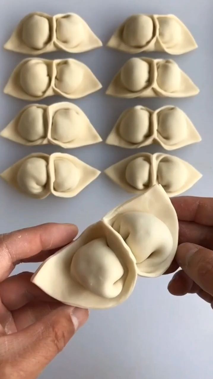 双馅儿的饺子包法