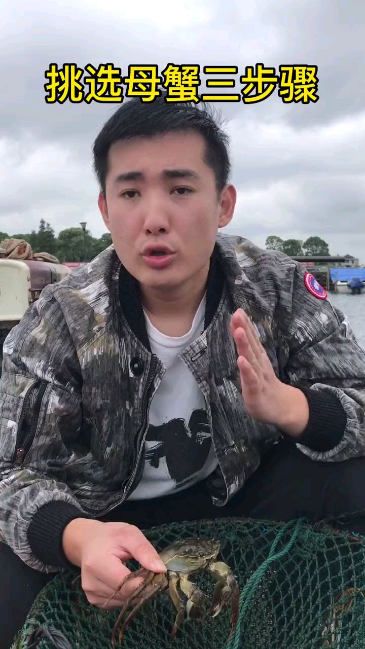 挑肥母蟹三个步骤