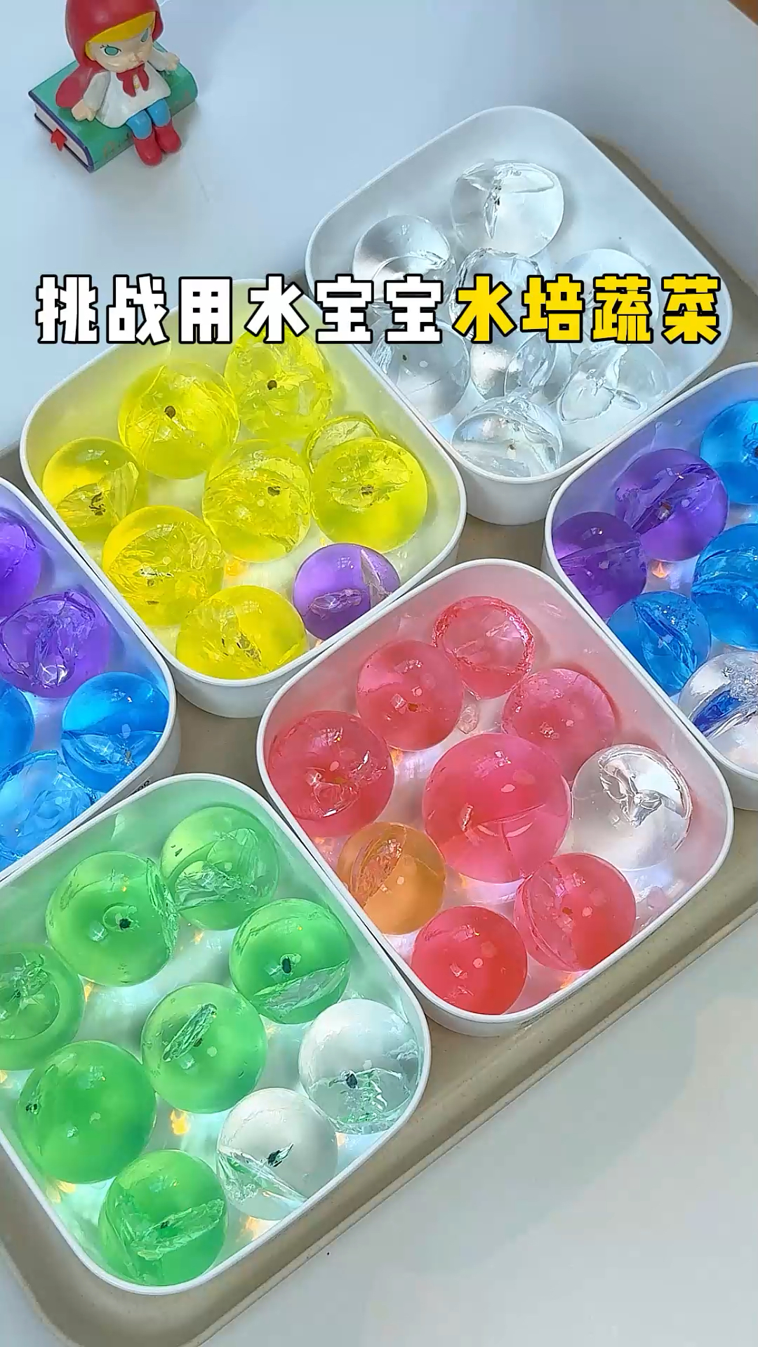 挑战用水宝宝种水培蔬菜，你们猜猜看会成功吗！！