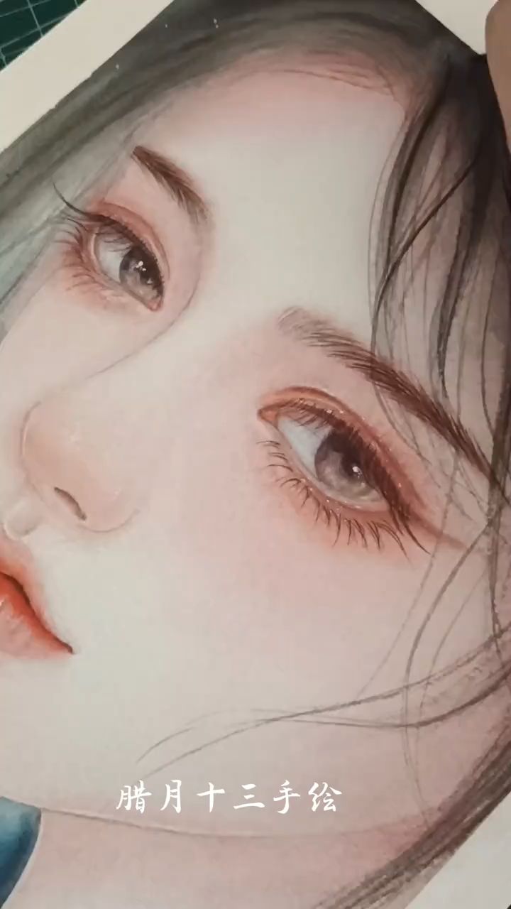 水彩人物,古风美女