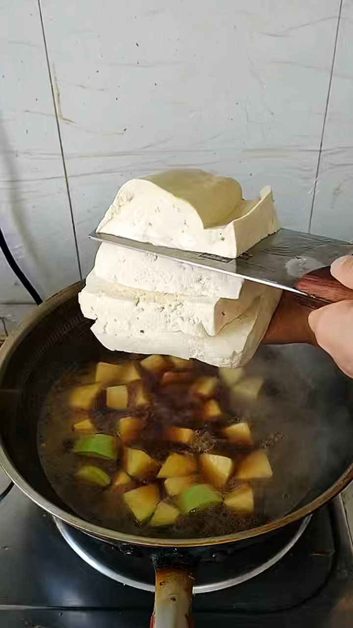 家常菜炖的大豆腐