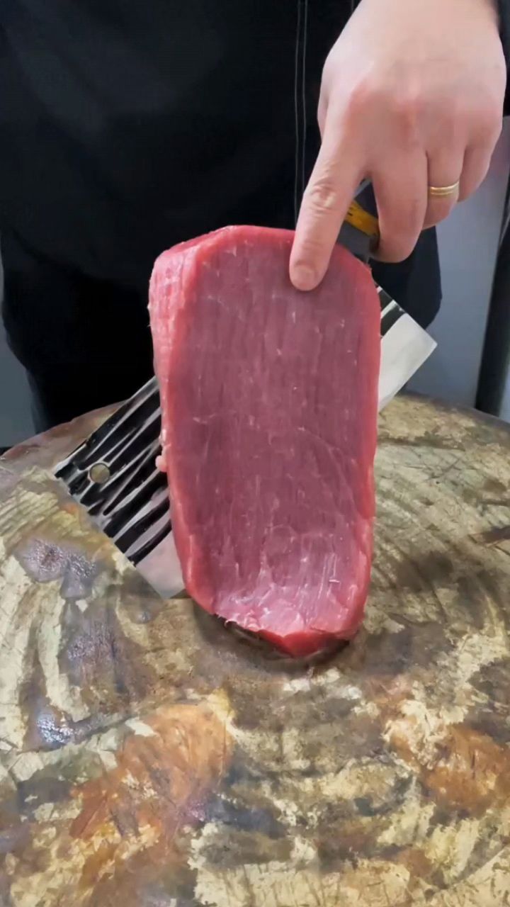 肉片快速改刀肉丁