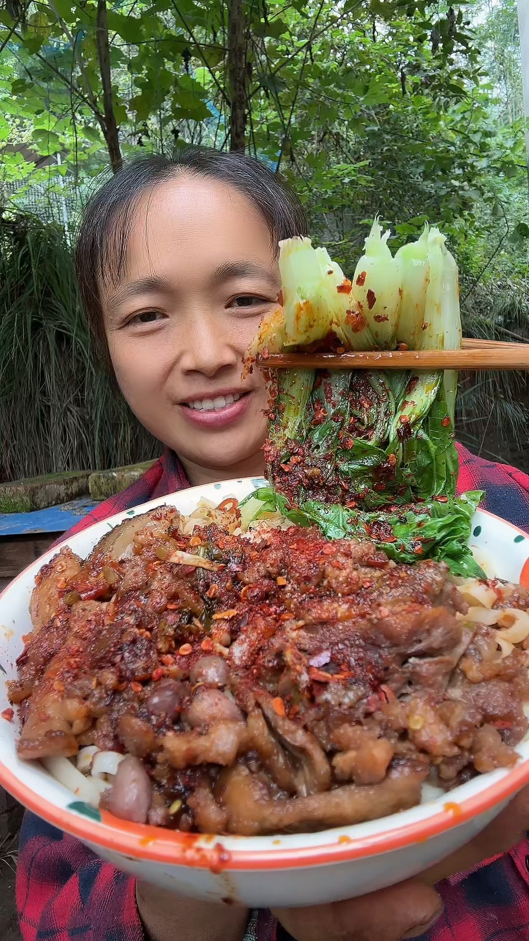 干拌面条，麻辣口味