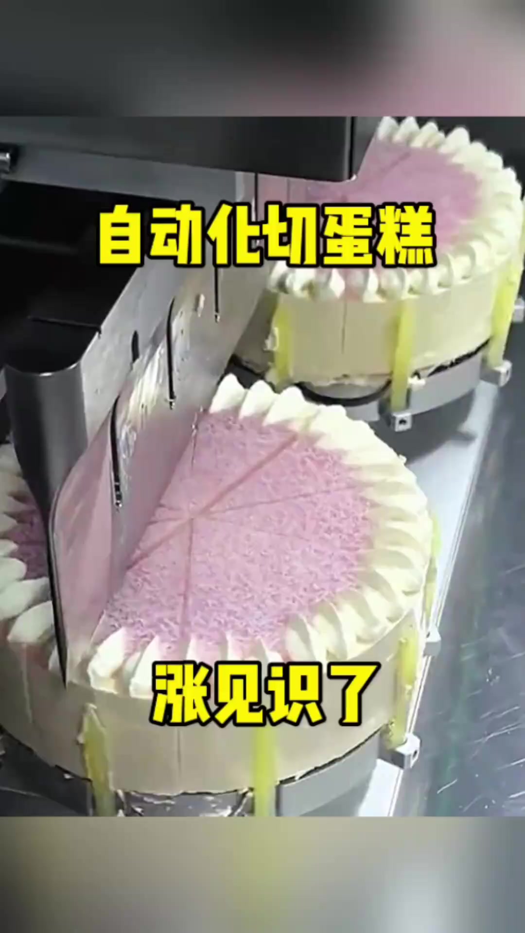 自动化切蛋糕,涨见识了!