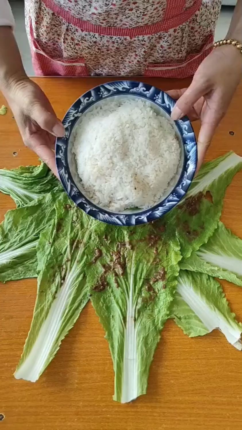 白菜叶饭包嘎嘎好吃
