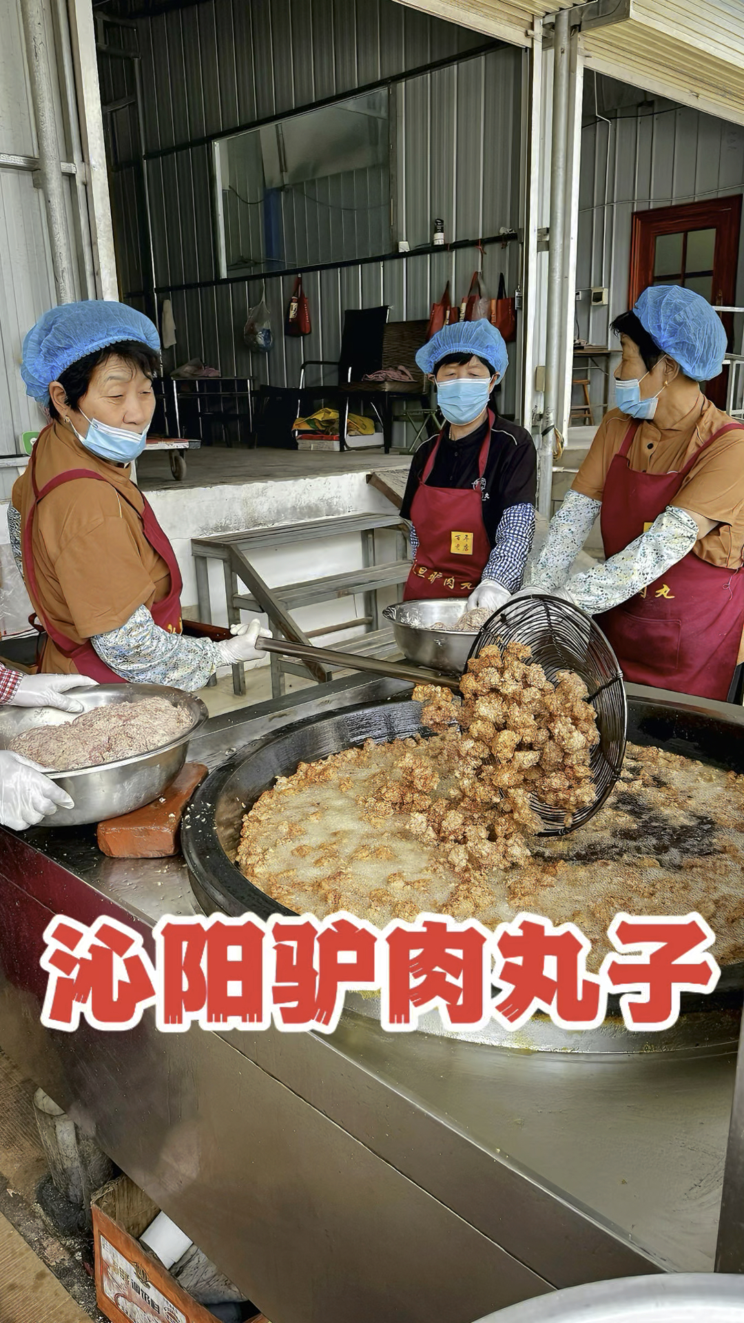 河南沁阳纯驴肉丸子48元一斤，真带劲