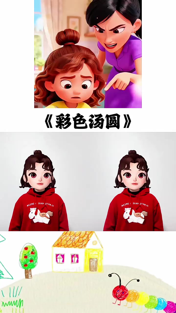 彩色汤圆