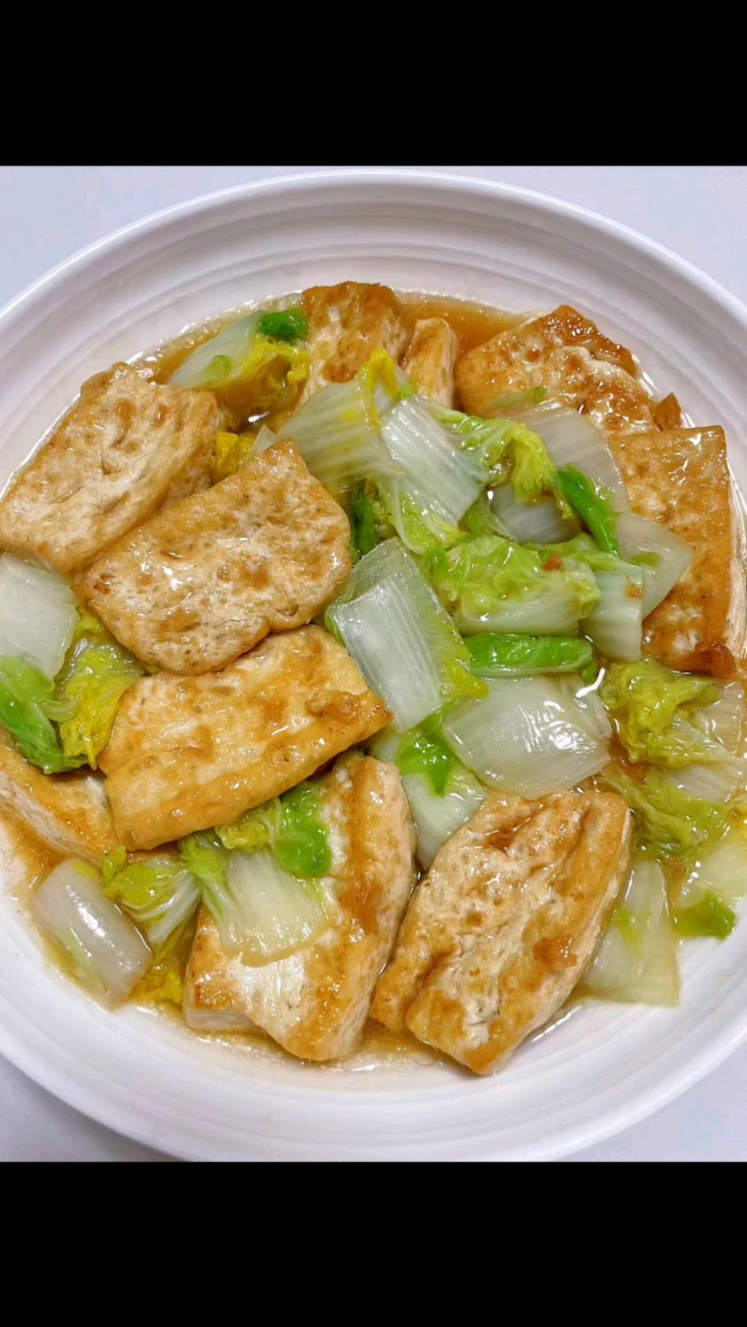 大鱼大肉吃腻了,试试这道白菜烧豆腐,做法简单,好吃又下饭!!