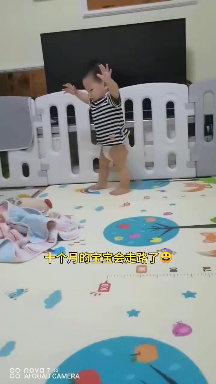 十个月的宝宝会走路了 