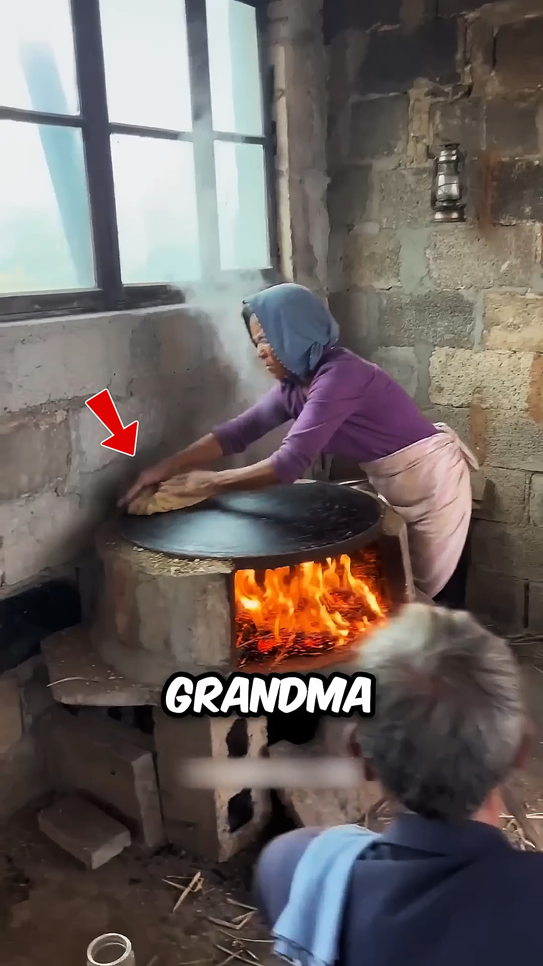 这就是农村烙煎饼的过程