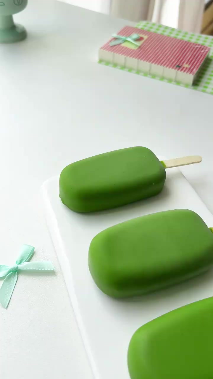 治愈系生抹茶雪糕 茶香浓郁超细腻