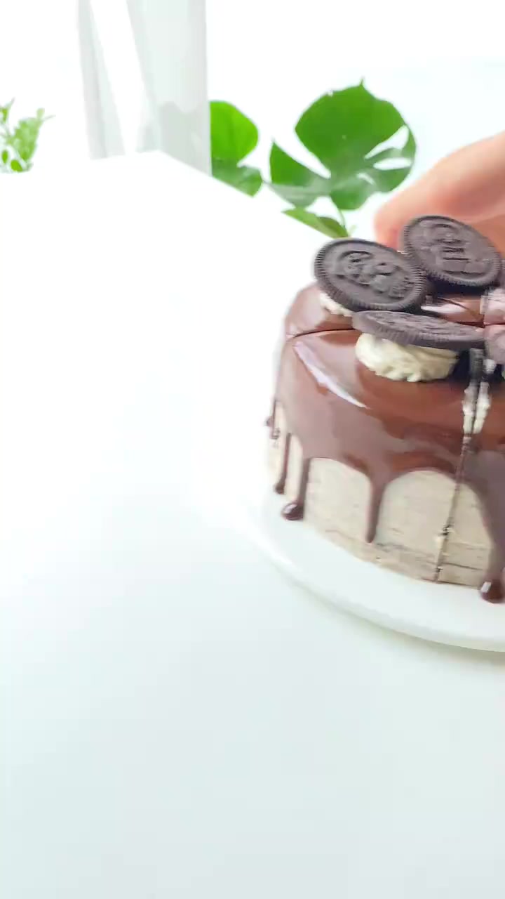 敲好吃奥利奥咸奶油千层,巧克力脑袋快冲