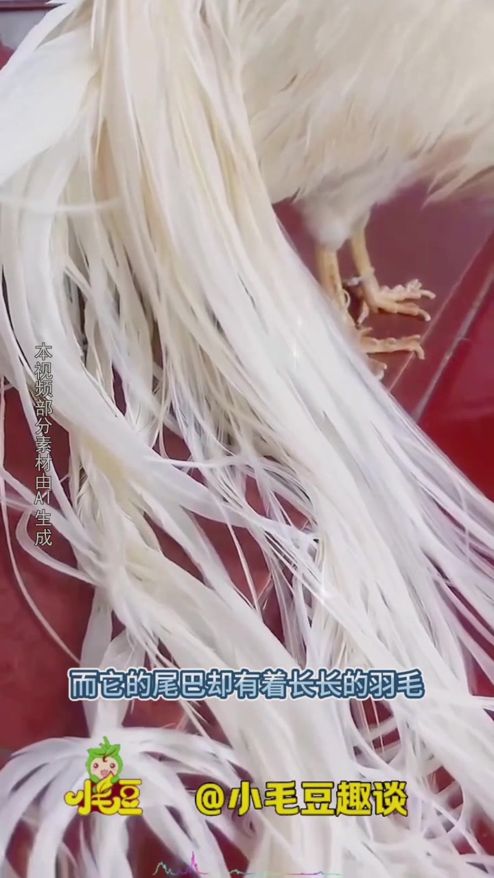 白色的大公鸡,太罕见了