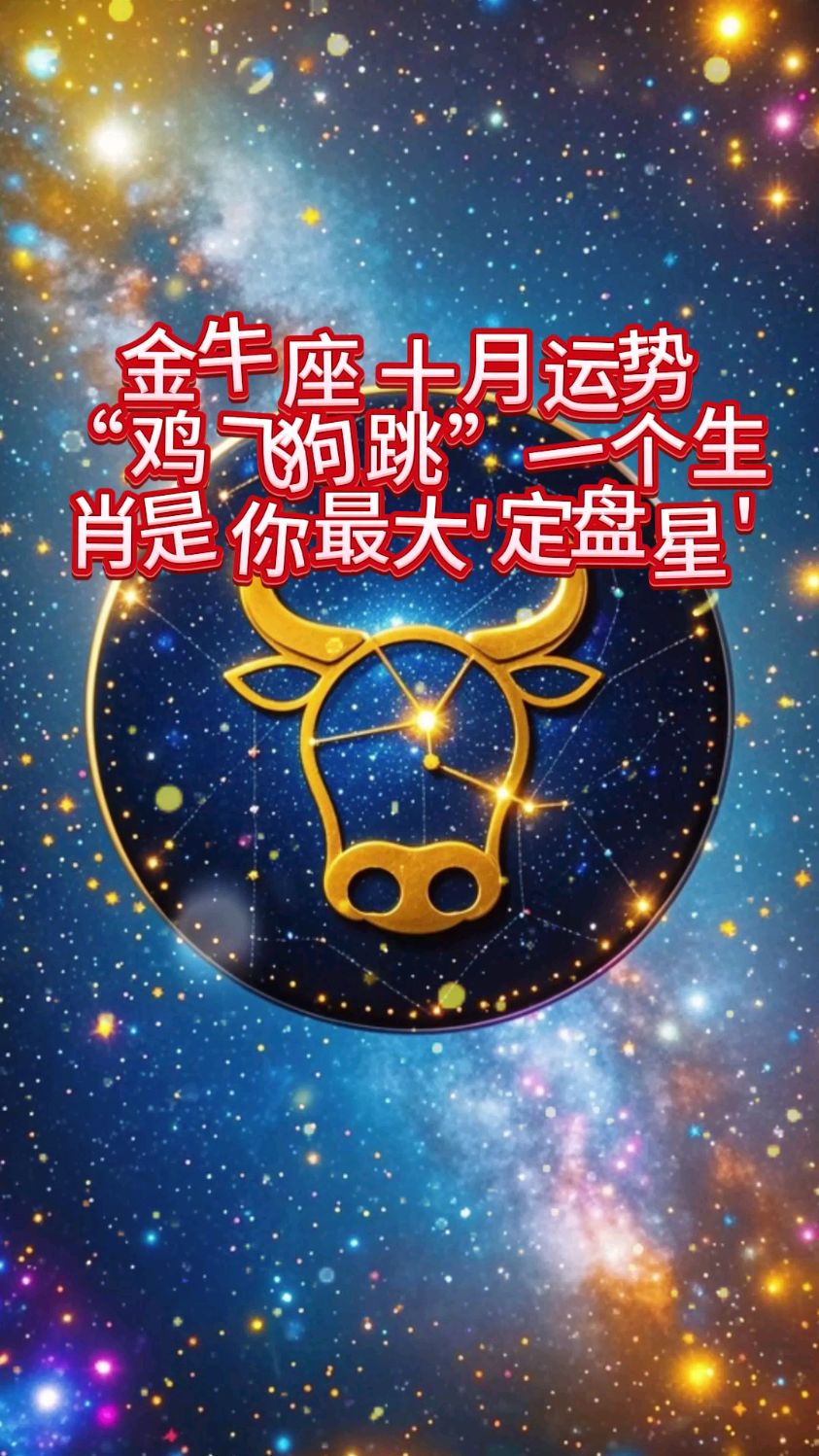 金牛座,十月运势“鸡飞狗跳”一个生肖是你最大的“定盘星”